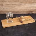 Dekoratiivne bambusest suupistetaldrik 35x15 cm