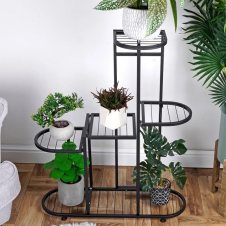 Must metallist lillealus, 5-korruseline, 84,5 cm | FreshDesign.ee