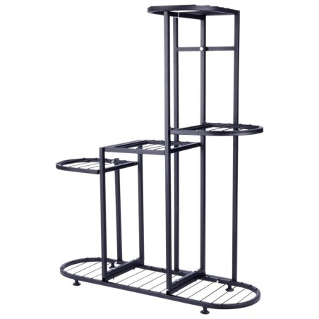 Must metallist lillealus, 5-korruseline, 84,5 cm | FreshDesign.ee