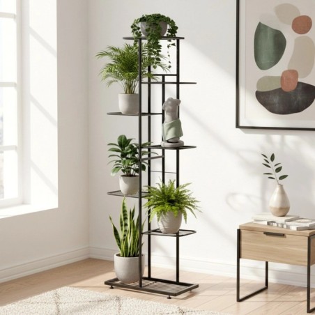 Must metallist lillealus, 7-korruseline, 126 cm