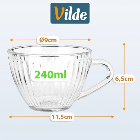 Klaasid 240 ml 6 tk.
