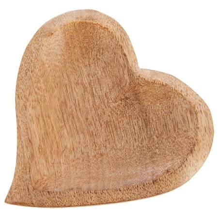 Puidust suupistetaldrik MANGO süda 12x12 cm