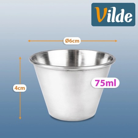 Dipikastmekausid, teras, 6 cm, 75 ml, 12 tk.