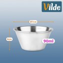Terasest dipikastmekausid, 7 cm, 90 ml, 12 tk.