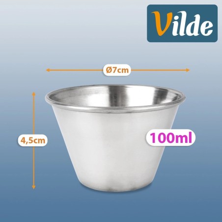 Terasest kastmekausid, 7 cm, 100 ml, 12 tk.