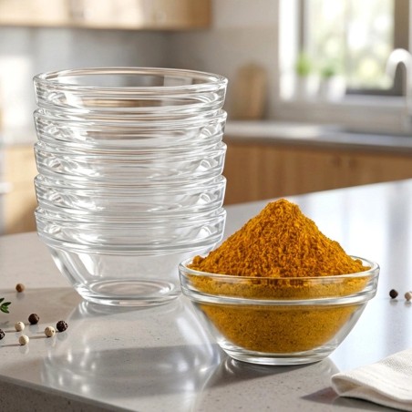 Dipikastmekausid, klaas, 7,5 cm, 80 ml, 6 tk.