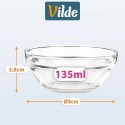 Dipikastmekausid, klaas, 9 cm, 135 ml, 6 tk.