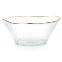 Kuldsest klaasist salatikauss 21 cm, 1, 2 liitrit