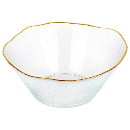 Kuldsest klaasist salatikauss 21 cm, 1, 2 liitrit