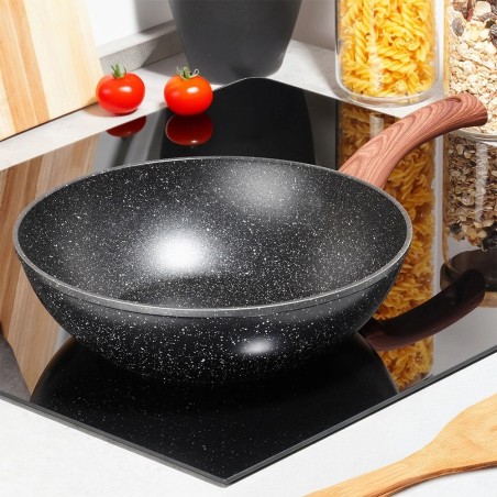 BLACK&WOOD graniidist wok-pann 28 cm