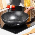 BLACK&WOOD graniidist wok-pann 28 cm