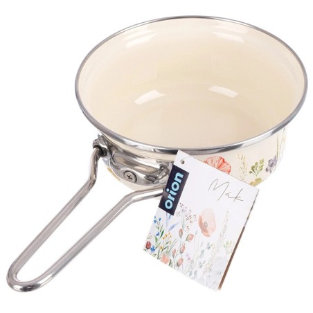 Kreemjas emailitud pott MAKI 16 cm, 950 ml
