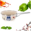 Kreemjas emailitud pott MAKI 16 cm, 950 ml