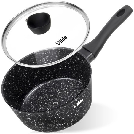 Klaaskaanega graniidist kastrul GRANITICA 16 cm, 1, 1 liitrit