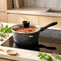 Klaaskaanega graniidist kastrul GRANITICA 16 cm, 1, 1 liitrit
