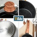 Klaaskaanega graniidist kastrul GRANITICA WOOD 16 cm, 1, 2 liitrit