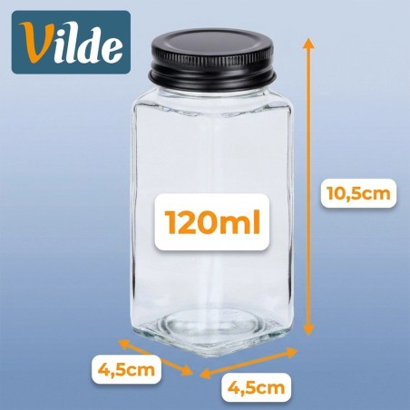 Klaasist maitseainenõu 120 ml, 24 tk. + 90 kleebist