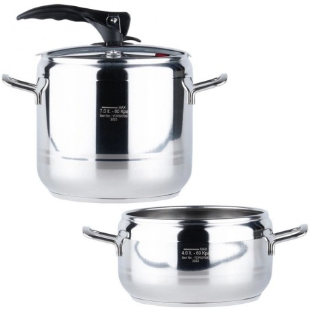 Terasest kiirkeetja PROFI 4+ 7 liitrit 2 tk. | FreshDesign.ee