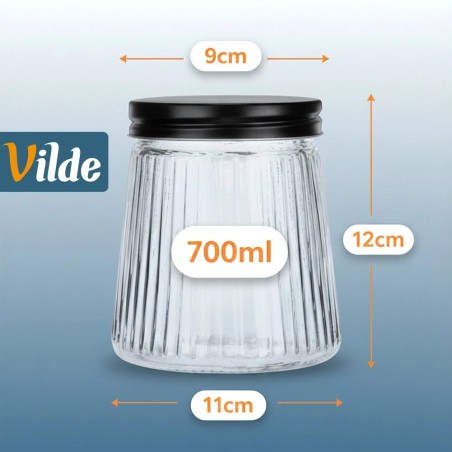 Kaanega klaasnõu lahtiste toodete jaoks, 700 ml