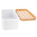 Valgest metallist leivakast WHITELINE 30x19,5x14,5 cm