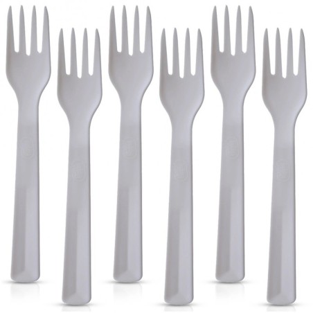 Plastikust lauakahvlid hallid SANDY 18 cm 6 tk. | FreshDesign.ee