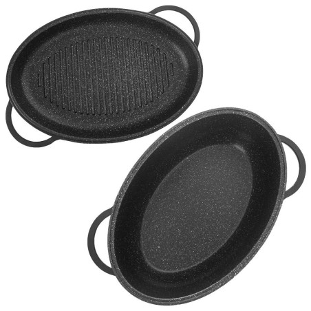 Graniidist kaanega röstimispann 2in1 GRANDE 10 liitrit, 43x28 cm