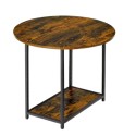 2-ühes Vintage Rustic puidust diivanilauakomplekt 123x60x51cm