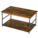 2-ühes Vintage Rustic puidust diivanilauakomplekt 123x60x51cm