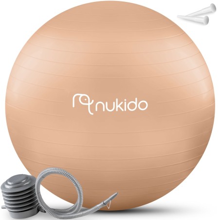 Raseduse aeroobikapall 65 cm beež
