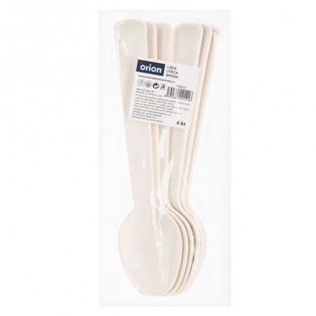 Kreemjas plastikust laualusikad SANDY 6 tk. | FreshDesign.ee