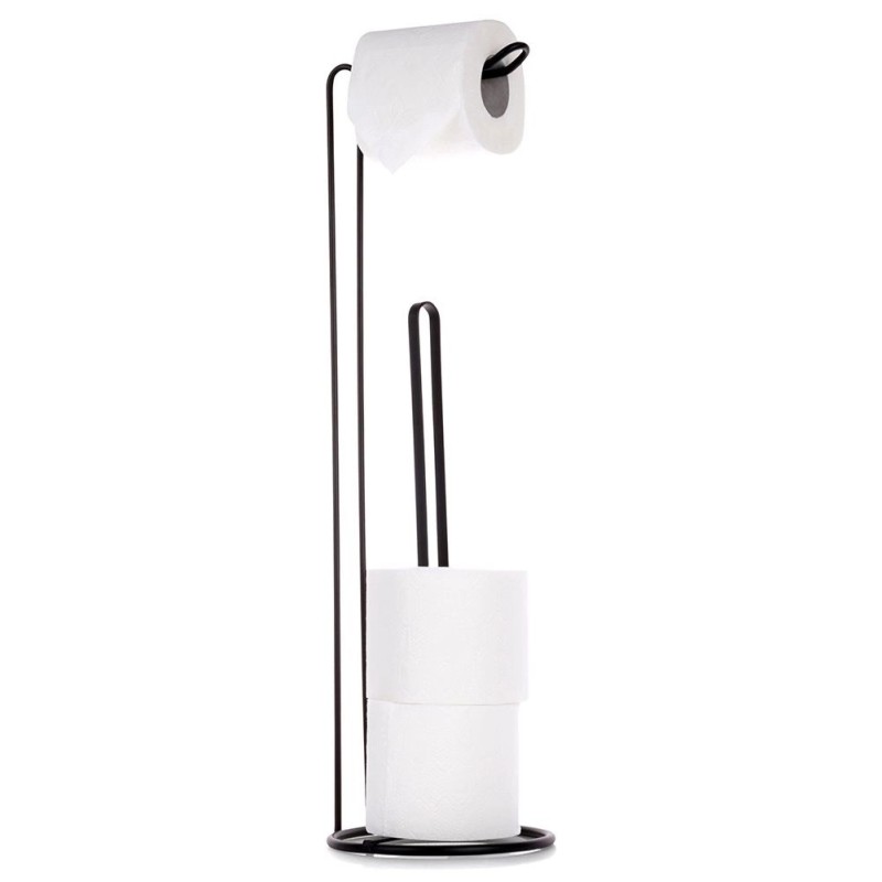 Metallist tualettpaberi alus, must, 54 cm