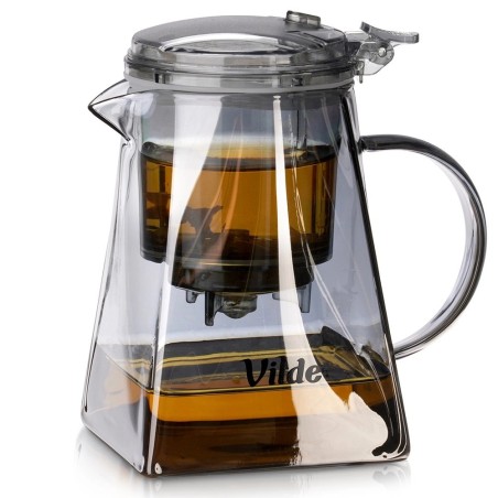 Klaaskann koos äravooluga teetõmmisega, 730 ml