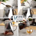 Klaaskann koos äravooluga teetõmmisega, 880 ml