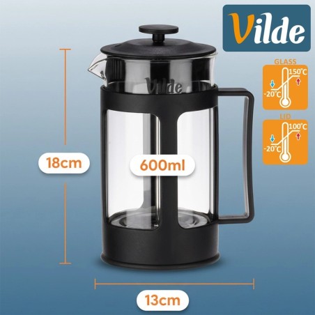 Kolb kohvi- ja teetõmmis, klaas, 600 ml