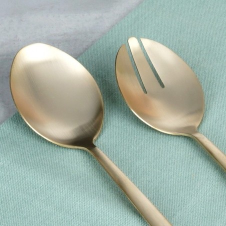 Kullast terasest salati lusikad 25 cm 2 tk. | FreshDesign.ee