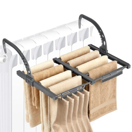 Hall metallist pesukuivati ​​radiaatoril, pikendatav, 32,5-60x35 cm