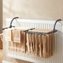 Hall metallist pesukuivati ​​radiaatoril, pikendatav, 45-83x35 cm