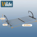 Hall metallist pesukuivati ​​radiaatoril, pikendatav, 45-83x35 cm