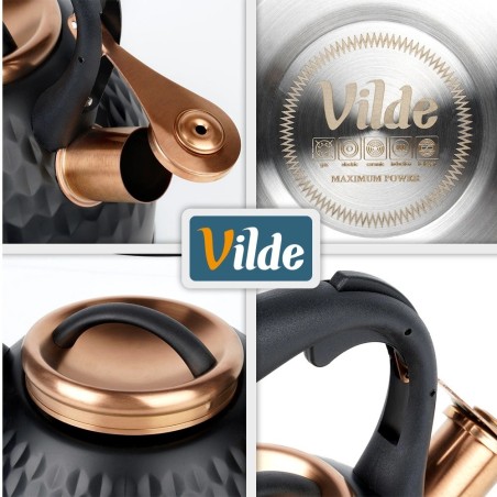 Vilega veekeetja, teras, must 2, 5 liitrit