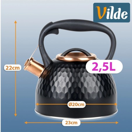 Vilega veekeetja, teras, must 2, 5 liitrit