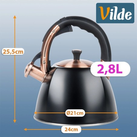 Vilega veekeetja, teras, must 2, 8 liitrit