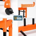 Must vertikaalne metallist pesukuivati ​​XXL ratastel, 73x170 cm