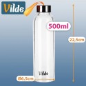 Klaasist veepudel 500 ml