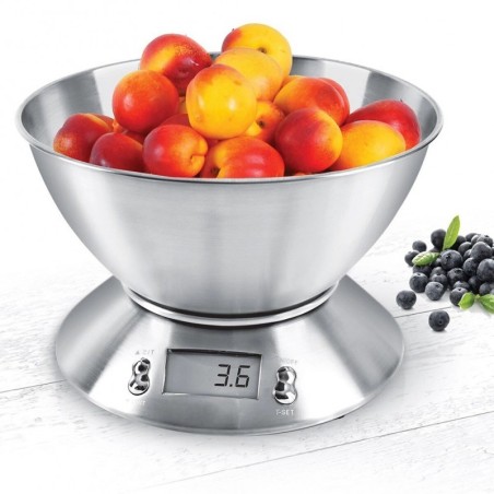 Terasest köögikaal elektroonilise kaussiga 5 kg, 2, 2 liitrit