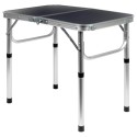 Kokkupandav metallist turismilaud, grafiit 2in1, 60x40x26/52 cm