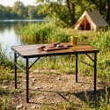 Kokkupandav alumiiniumist turismilaud 2in1 90x60x25/54,5 cm