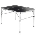 Kokkupandav metallist turismilaud, grafiit 2in1, 90x60x26/54 cm