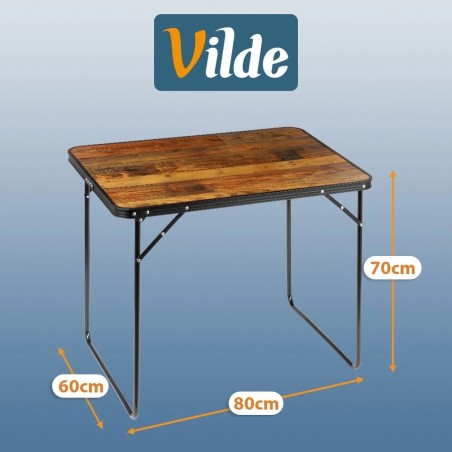 Kokkupandav alumiiniumist turismilaud 80x60x70 cm