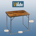 Kokkupandav alumiiniumist turismilaud 80x60x70 cm