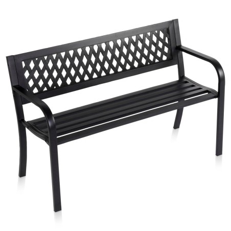 Metallist aiapink, must, 119x45x76 cm